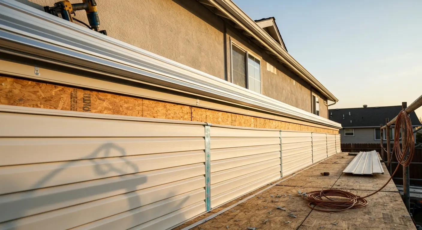 Siding installation by PRC 13 Roofing
